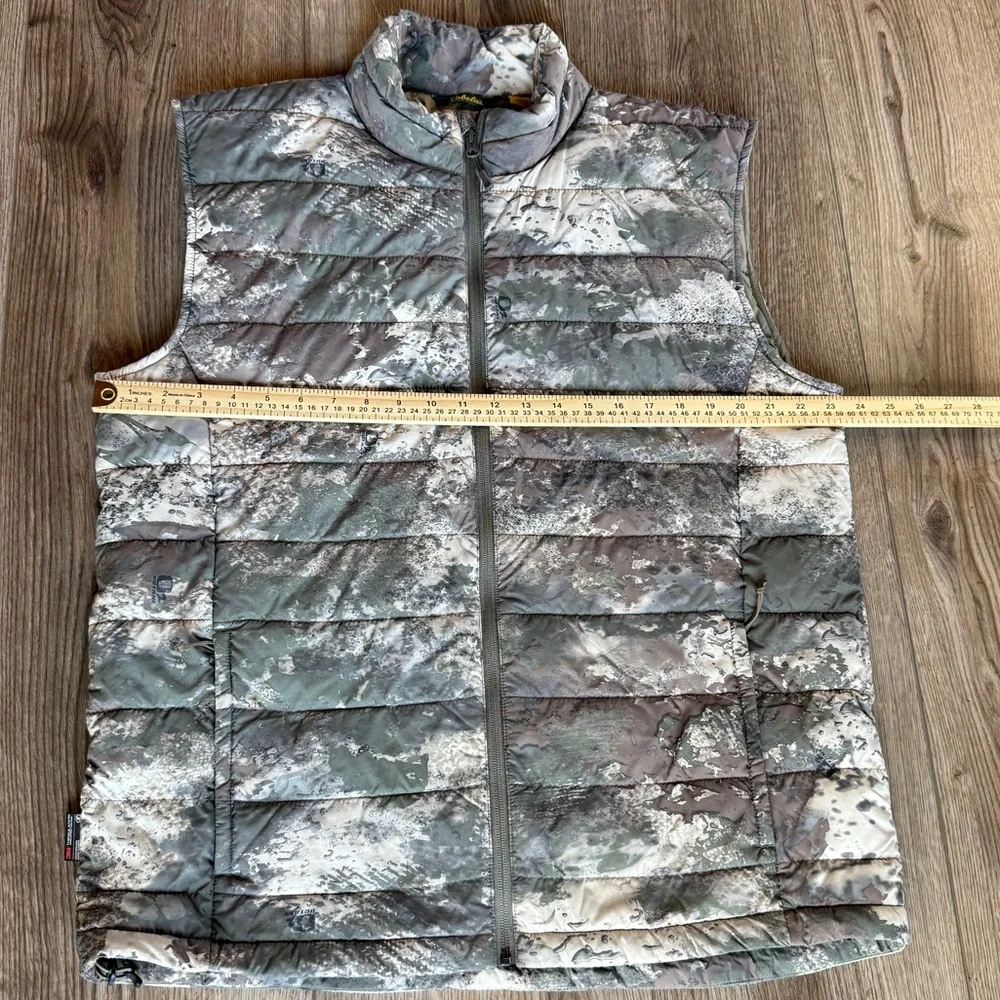 Cabela’s 3M Thinsulate Featherless Camo Vest Size Large